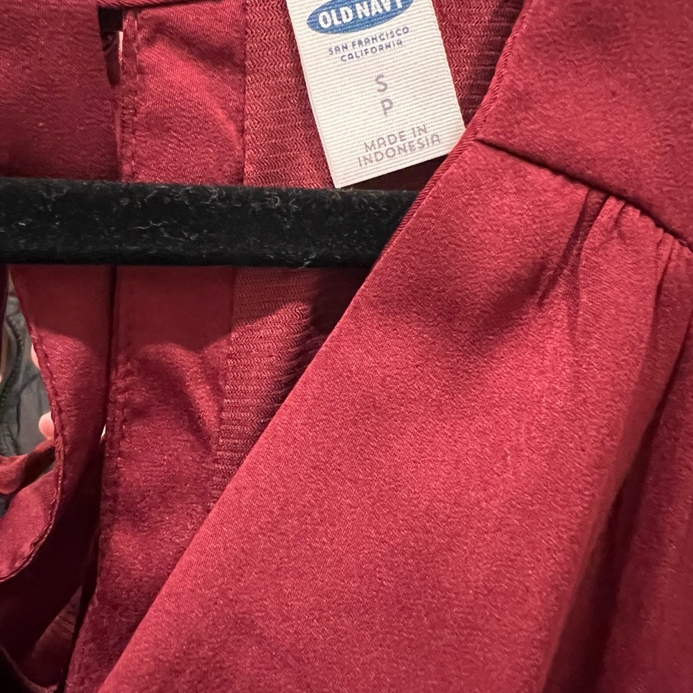 Silk burgundy dress